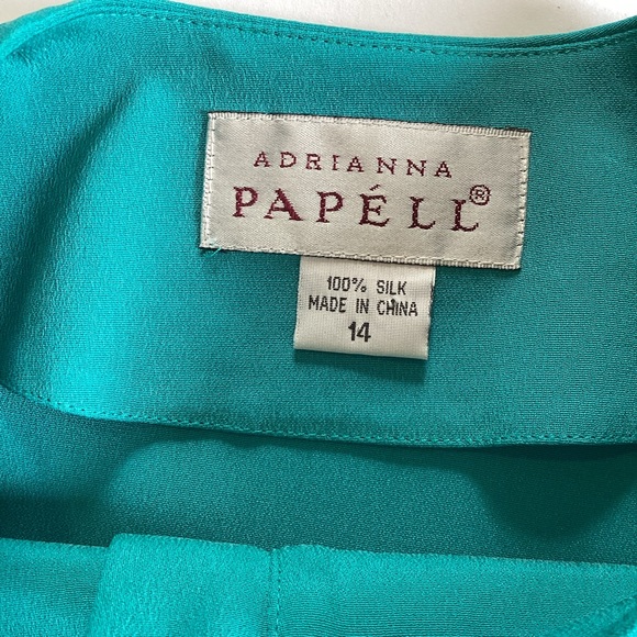 ADRIANA PAPPELL 100% silk 2 piece skirt set - Picture 4 of 12